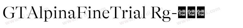 GTAlpinaFineTrial Rg字体转换